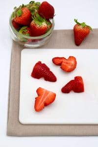 Fraises avec entailles