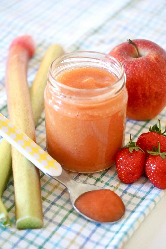 Compote Fraise Rhubarbe Pomme Cuisinez Pour Bebe