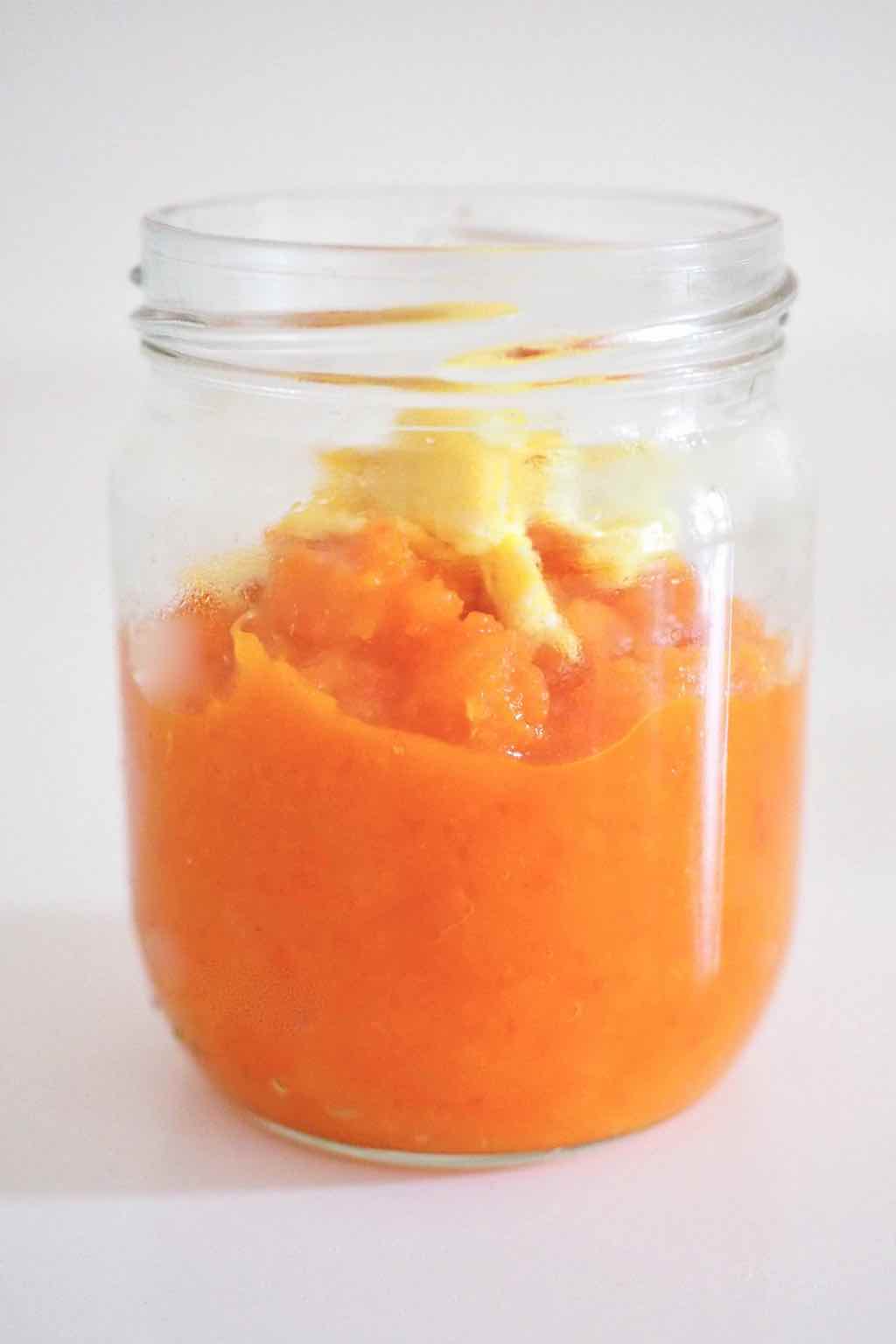 Puree De Carottes Aux Poivrons Oeuf En Option Cuisinez Pour Bebe