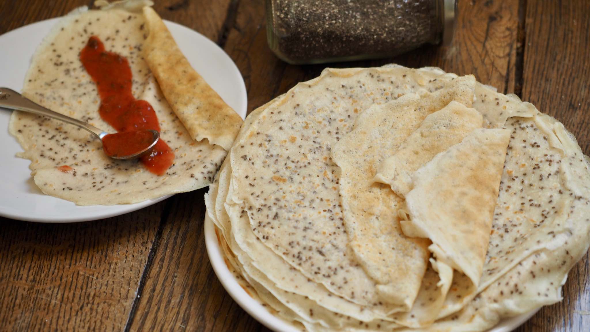 Crepes Aux Graines De Chia Et Coco Sans Oeuf Cuisinez Pour Bebe