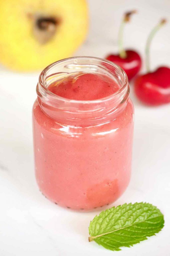 Compote De Pomme Cerises Et Menthe Cuisinez Pour Bebe