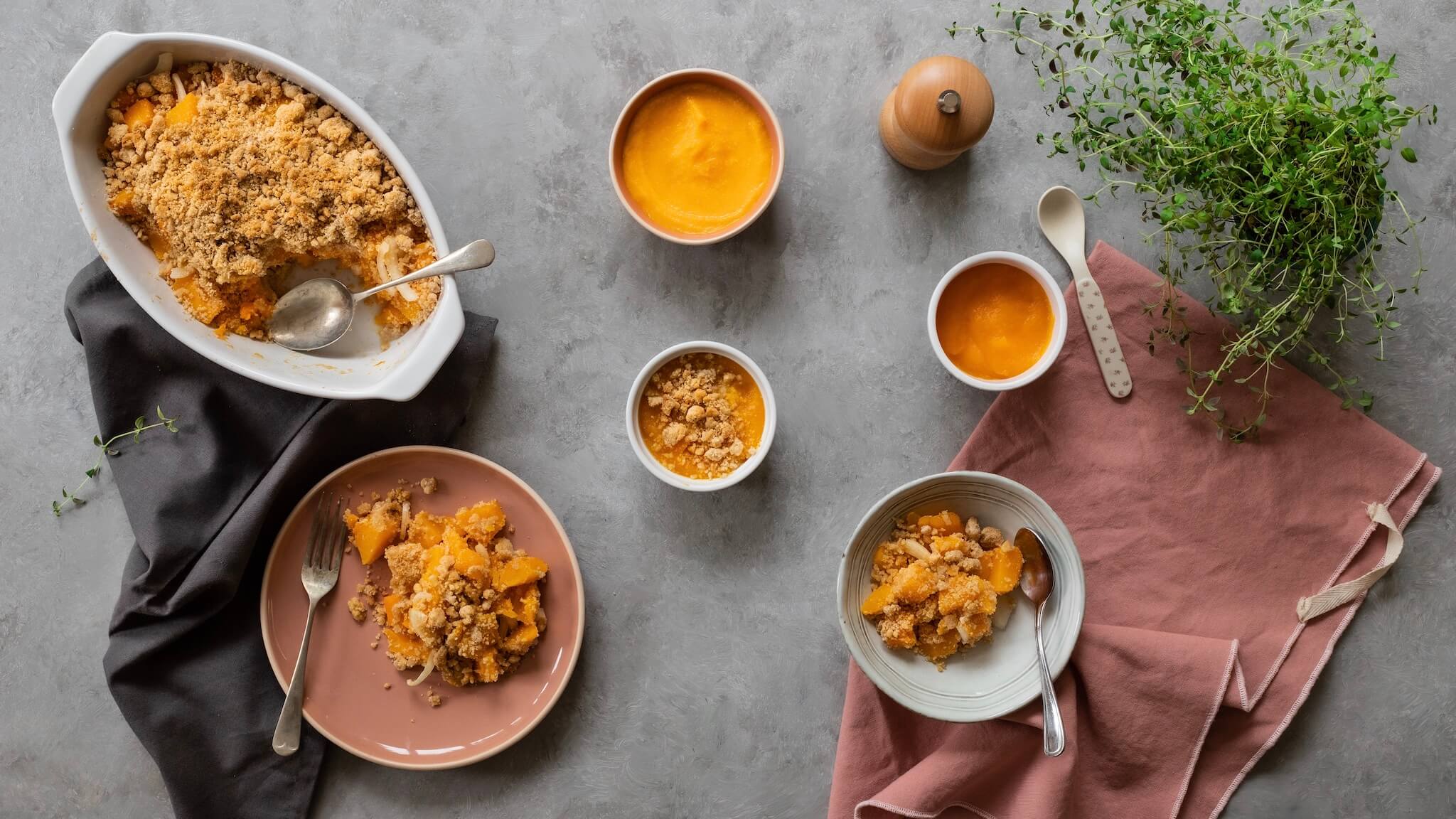 Crumble Au Potimarron Et Noisettes Pour Bebe Et Toute La Famille Cuisinez Pour Bebe