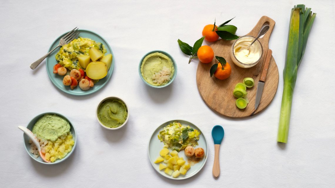 Noix De Saint Jacques A La Fondue De Poireaux Pour Bebe Et Toute La Famille Cuisinez Pour Bebe