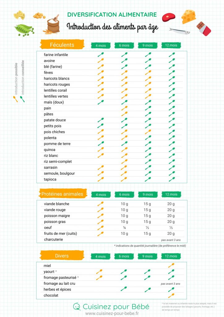 Toutes Les Fiches Memo Cuisinez Pour Bebe