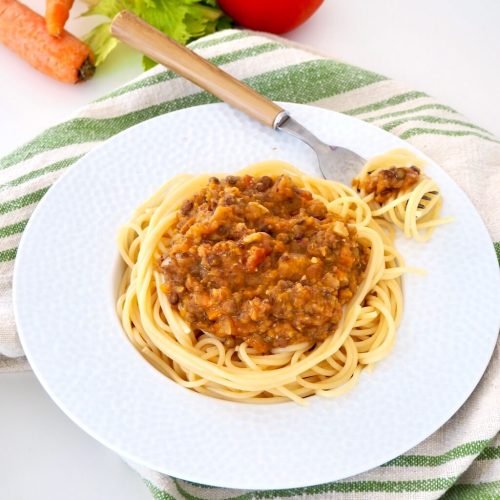 Spaghetti aux boulettes de lentilles - Cuisinez pour bébé